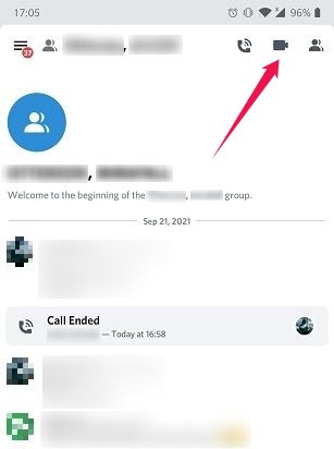 How To Start Group Video Chat Android Discord Start New Video Call Group