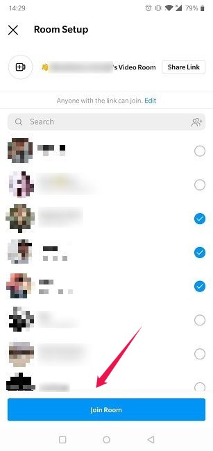 How To Start Group Video Chat Android Instagram Join Room