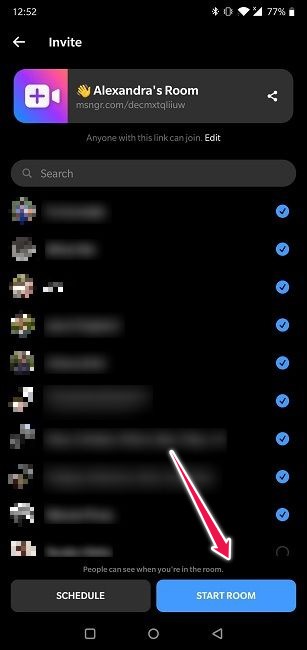 How To Start Group Video Chat Android Messages Confirm Start Room