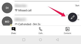 How To Start Group Video Chat Android Skype Pencil Icon