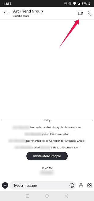 How To Start Group Video Chat Android Skype Start Video Group Call