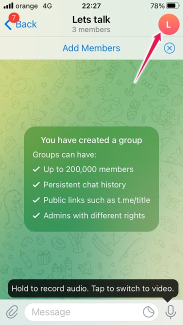 How To Start Group Video Chat Android Telegram Group Profile Pic