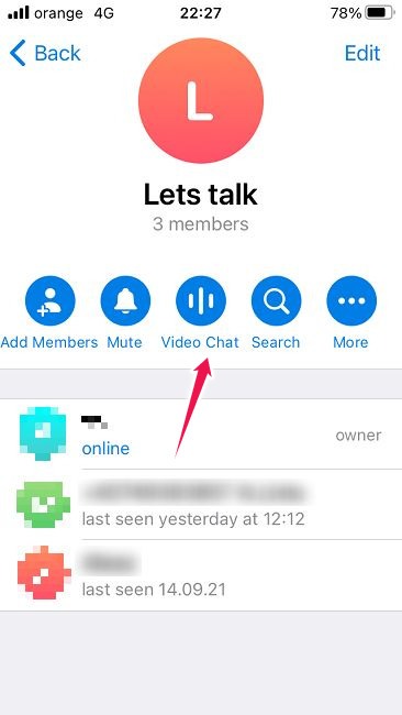 How To Start Group Video Chat Android Telegram Start Video Chat