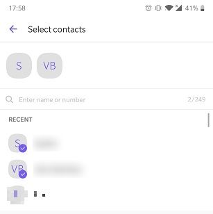 How To Start Group Video Chat Android Viber Select Contacts