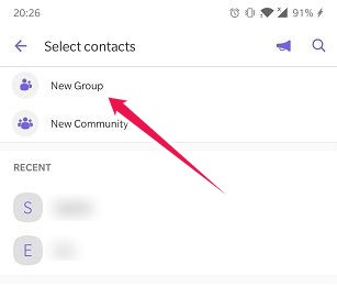 How To Start Group Video Chat Android Viber Start New Group