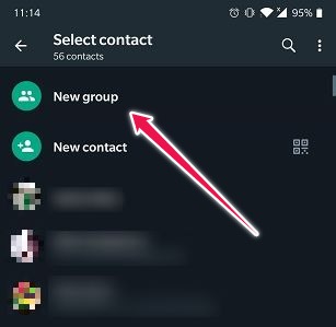 How To Start Group Video Chat Android Whatsapp New Group