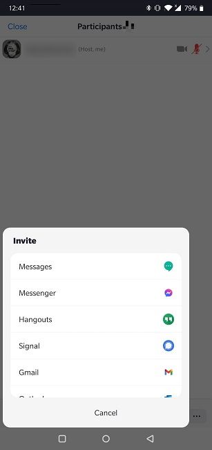 How To Start Group Video Chat Android Zoom Invite Participants