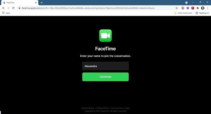 How To Start Group Video Chat Facetime Link Windows Pc