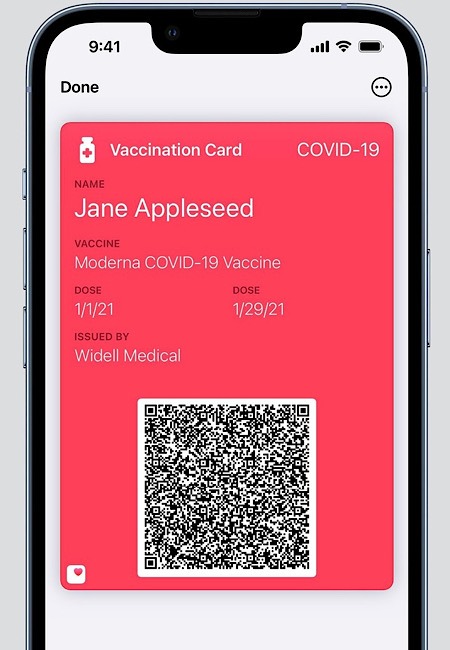 Ios 15.1 Vaccination Cards Wallet