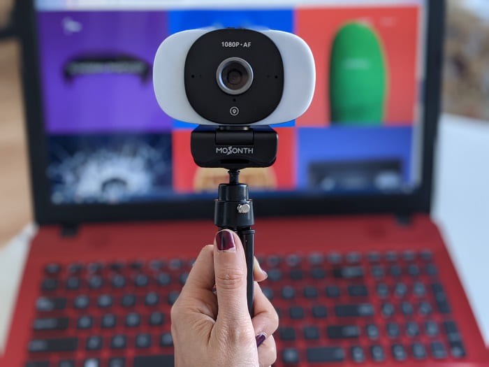 Mosonth Webcam Review Camera Tripod View