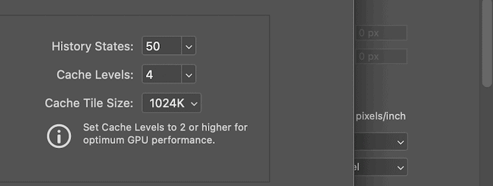 Photoshop's History States options.