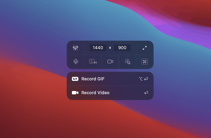 The CleanShot X Capture overlay.