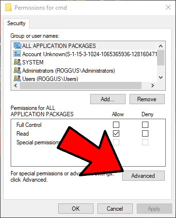Take Full Ownership Windows Registry Keys Advanced Permissions