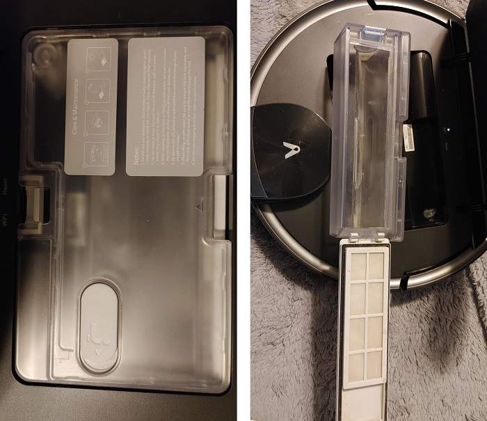 Viomi V3 Max Robot Vacuum Review Tanks