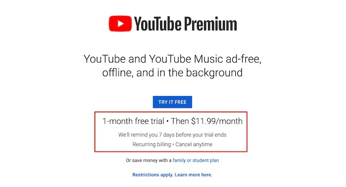 Youtube Tv Premium Premium Price
