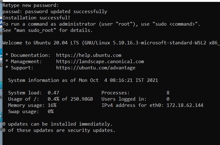 02 Wsl Installation Successfuljpg