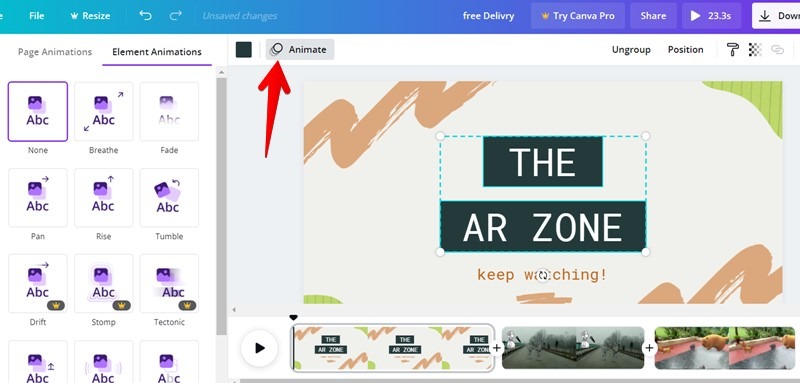 Canva Video Editor Add Text