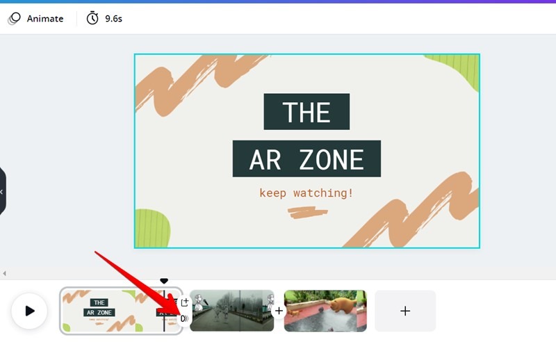 Canva Video Editor Add Transition