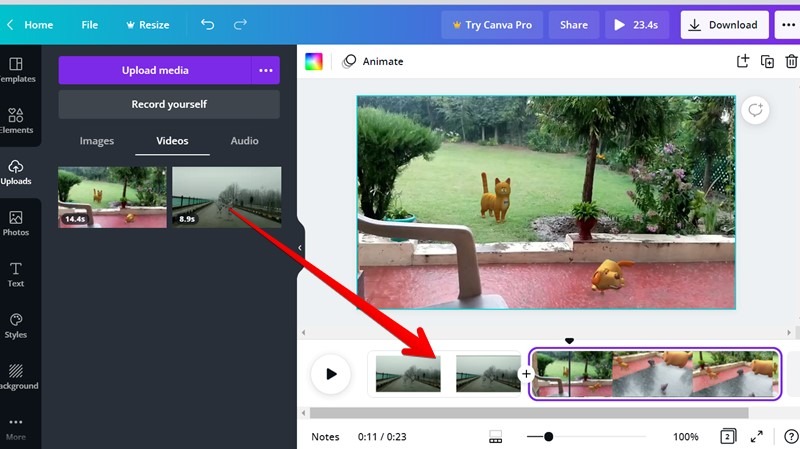 Canva Video Editor Add Video