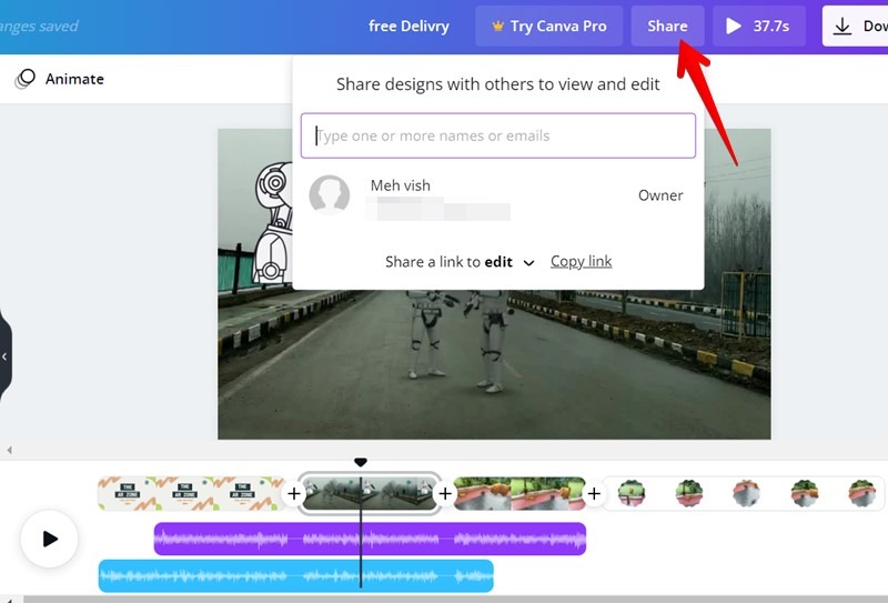 Canva Video Editor Collaborate