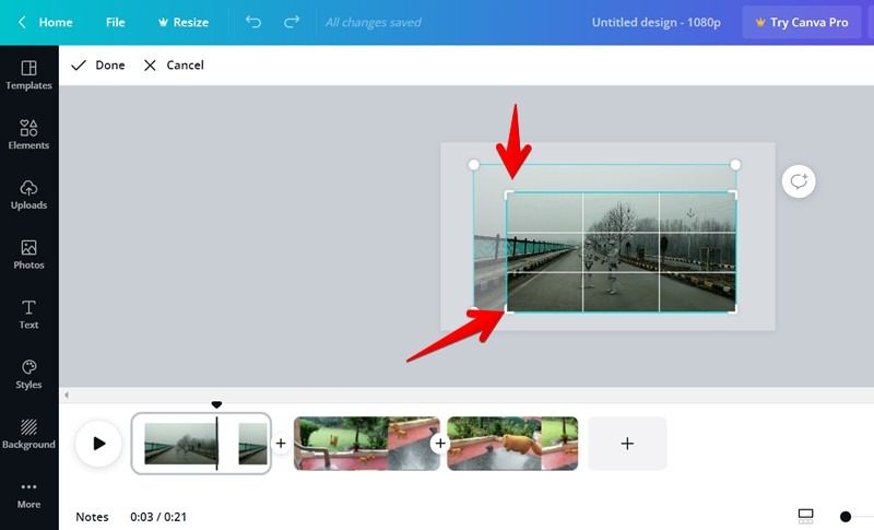 Canva Video Editor Crop