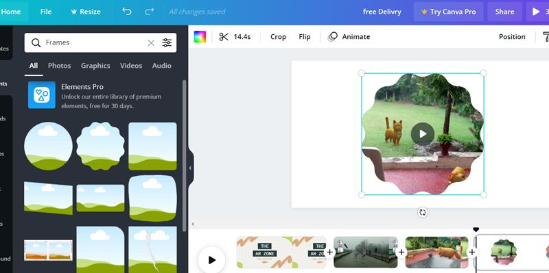 Canva Video Editor Frame