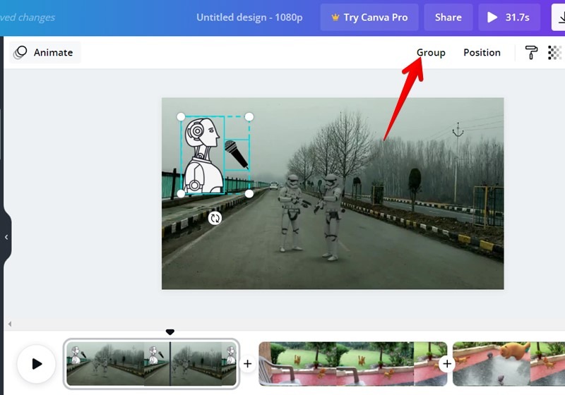 Canva Video Editor Group Animation