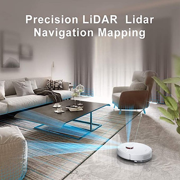 Dreametech D9 Robot Vacuum Lidar Navigation