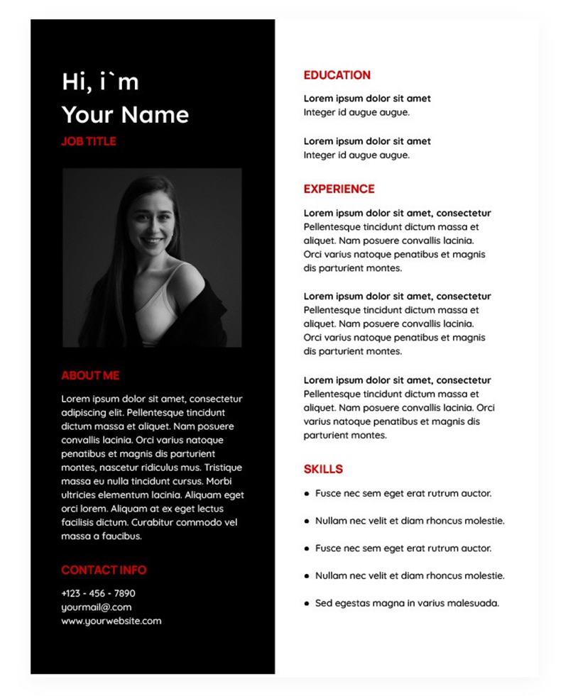 Google Docs Resume Template Goodocs