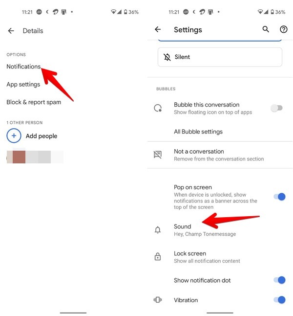 Google Messages Change Text Tone