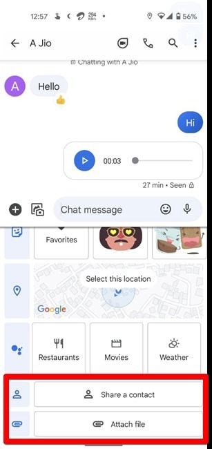 Rcs Messages Contact File