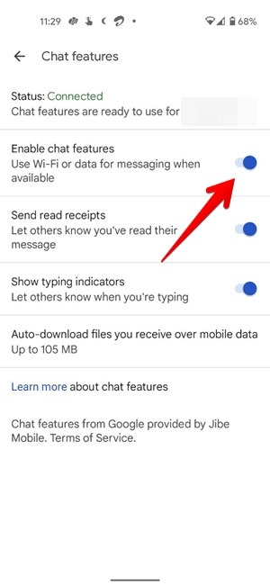 Rcs Messages Disable