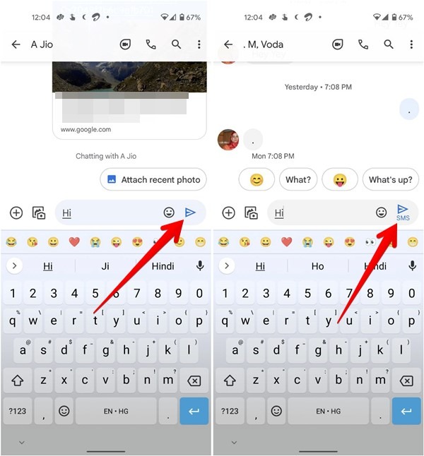 Rcs Messages Send Icon