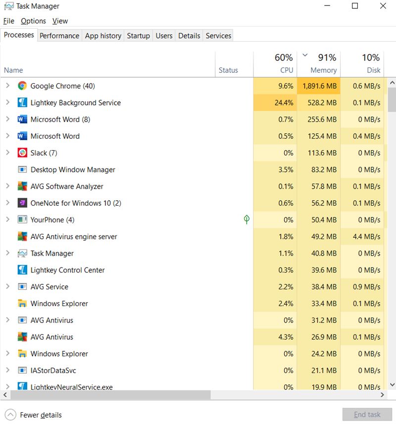 Run Commands Task Manager 1