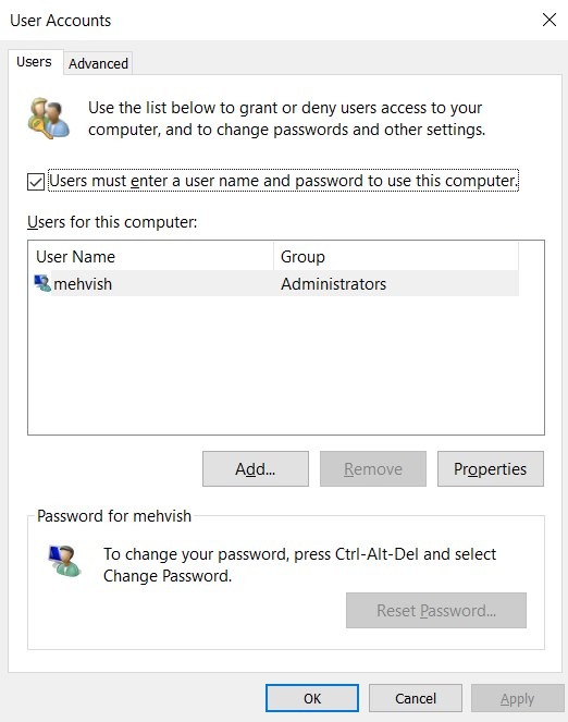 Run Commands User Accounts