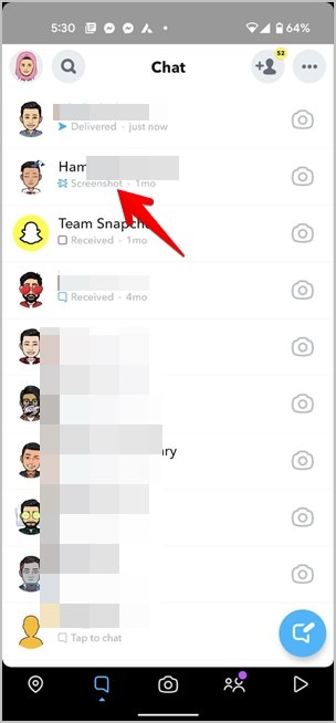Screenshot Notify Snapchat