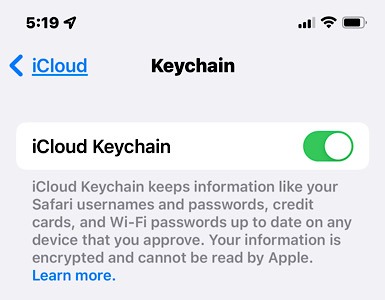 Share Wi Fi Password Keychain