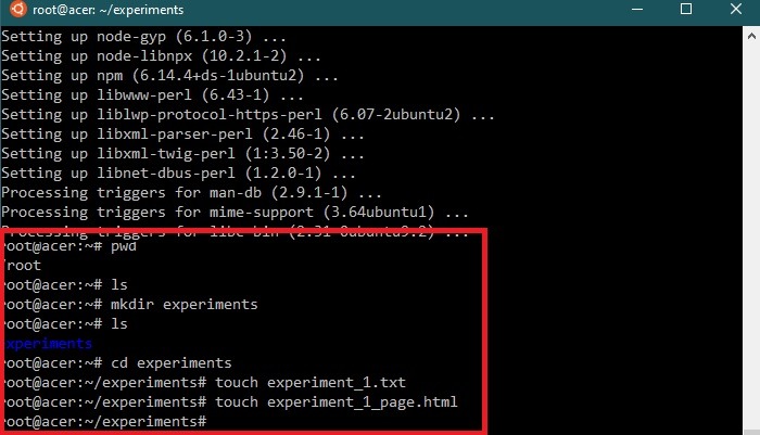 Wsl Install Basic Linux Commands