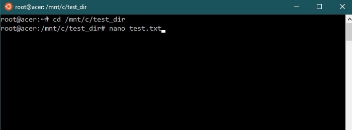 Wsl Install Nano Command