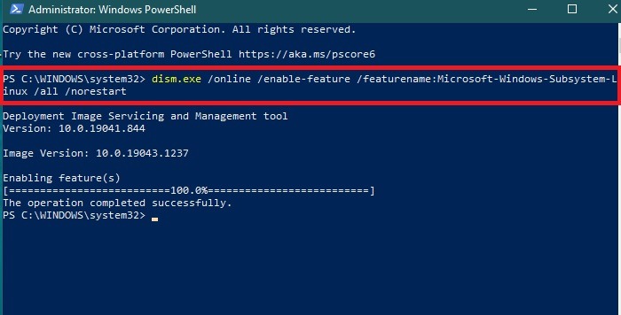 Wsl Install Powershell Wsl Script Enabling