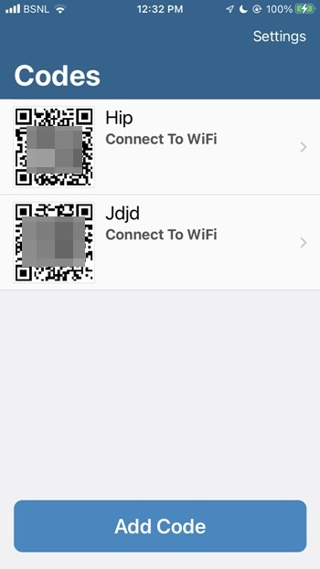 Wi Fi Password Share From Iphone Visual Code Qr
