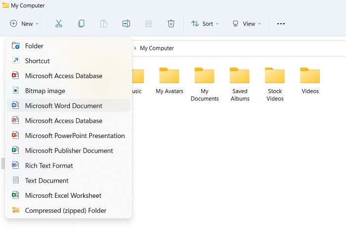 Win11 Context Menus Folder Options Context Menus