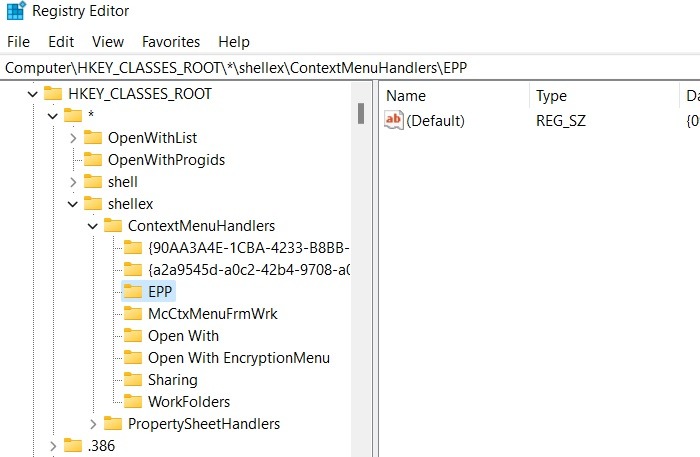 Win11 Context Menus Regedit Shellex