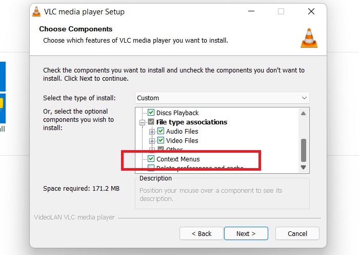 Win11 Context Menus Vlc Installation