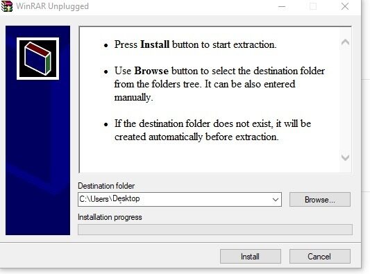 Zip Rar Google Drive Destination Export