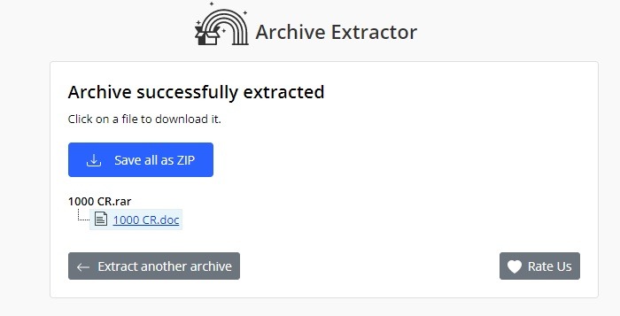 Zip Rar Google Drive Extract.me File Downloded
