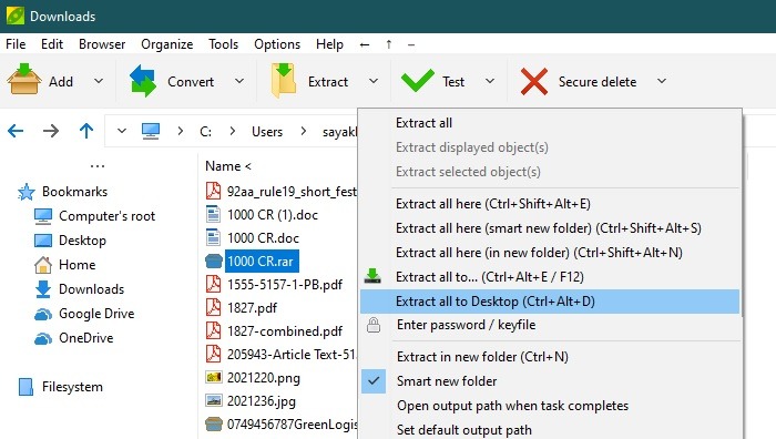 Zip Rar Google Drive Peazip