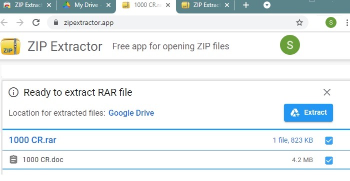 Zip Rar Google Drive Zip Extractor Ready To Extract