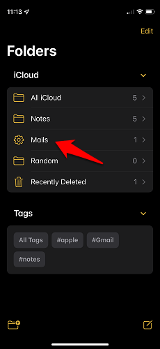 Apple Notes Smart Folders