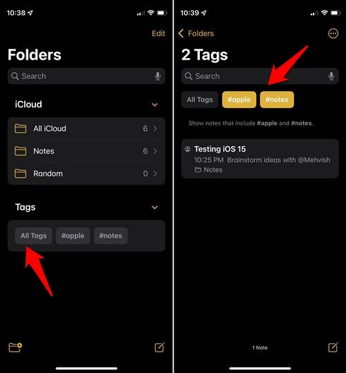 Apple Notes Tags Browser